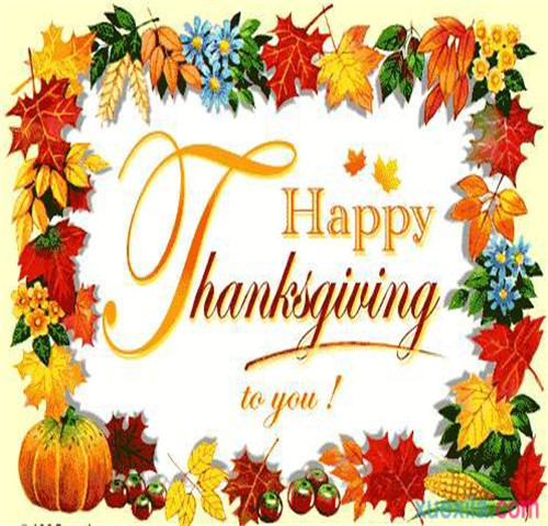 Happy thanksgiving day to all our friends