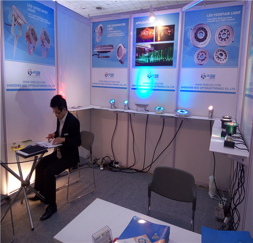 Many customer are interested in our lights at the LED Expo in India