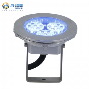 New modern garden square pool lake boat marine yacht waterproof LED underwater lighting with DMX512 rgbw color 