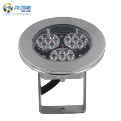 Commercial New modern garden square pool lake boat marine yacht waterproof LED underwater lighting with DMX512 rgbw color