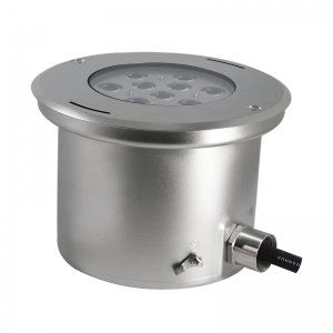 Swimming Pool Light Led Underwater lamps RGBW-DMX512/RDM IP68 LED light  Hot sale replaceable LED lamp 316L stainless steel swimming pool Buried light 