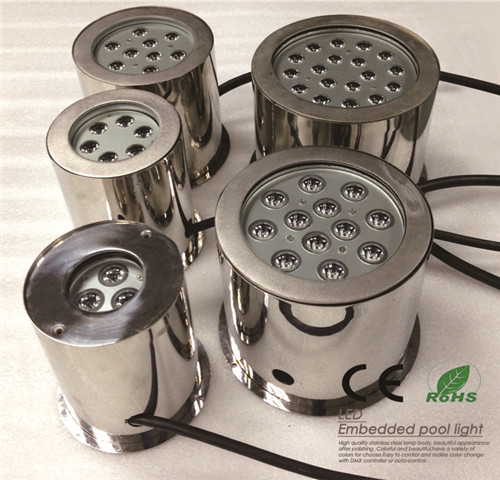 Led inground pool light 316 stainless steel