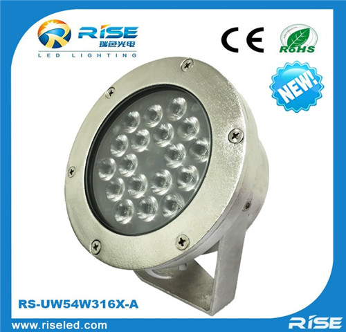 NEW ip68 waterproof 54W 316 stainless steel LED swimming pool lights